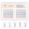 Colored Individual Cluster Lashes DIY Lash Extension 10-16mm Eyelash Clusters