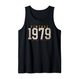 Mens 47 Years Old Born in 1979 Vintage 47th Birthday Men Women Tank Top