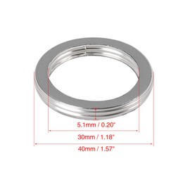 F FIERCE CYCLE Motorcycle Exhaust Pipe Gasket Metal 30 mm ID 40 mm OD Pack of 5