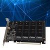 Adapter Card 4 Port M.2 NVMe SSD to PCIE X16