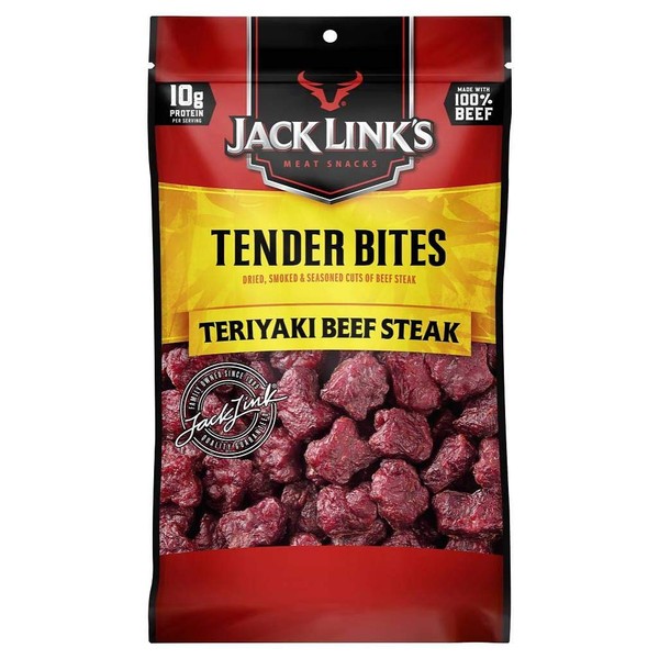 Jack Link's Tender Bites Teriyaki Beef Steak, 10 oz