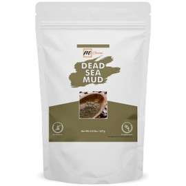 mGanna 100% Natural Dead Sea Mud/Clay Powder 0.5Lbs for Face Masks, Skin firming, Creams, Scrubs and Soap Making