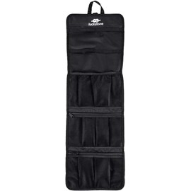 Pewihyer Rock Climbing Gear Storage Bag Foldable Waterproof Roll Up D-Ring Climbing Quickdraw Hanging Tool Equipment Gear Carabiner Organizer Collection Bag Carry Pouch 420D Oxford Cloth