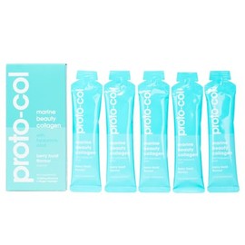 Taster Pack- 5 x 30ml Proto-col Premium 10,000mg Marine Collagen Sachets with Hyaluronic Acid, Vitamin C, UK Made, Premium Sourced, High Absorbtion, Skin Health, Hydration & Anti-Aging Support.