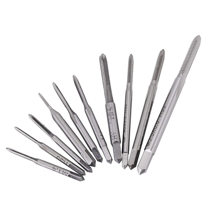 Tap Cutter Set, 10 Piece Tap Set, M1, M1.2, M1.4,