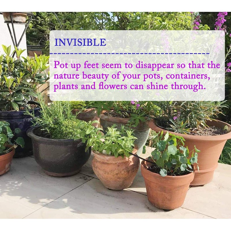 UFelice 24 Pack Invisible Pot Feet with Enhanced Non-Slip Surface