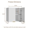 ChooChoo Bathroom Wall Cabinet, Kitchen Storage Cupboard Cabinet with 2
