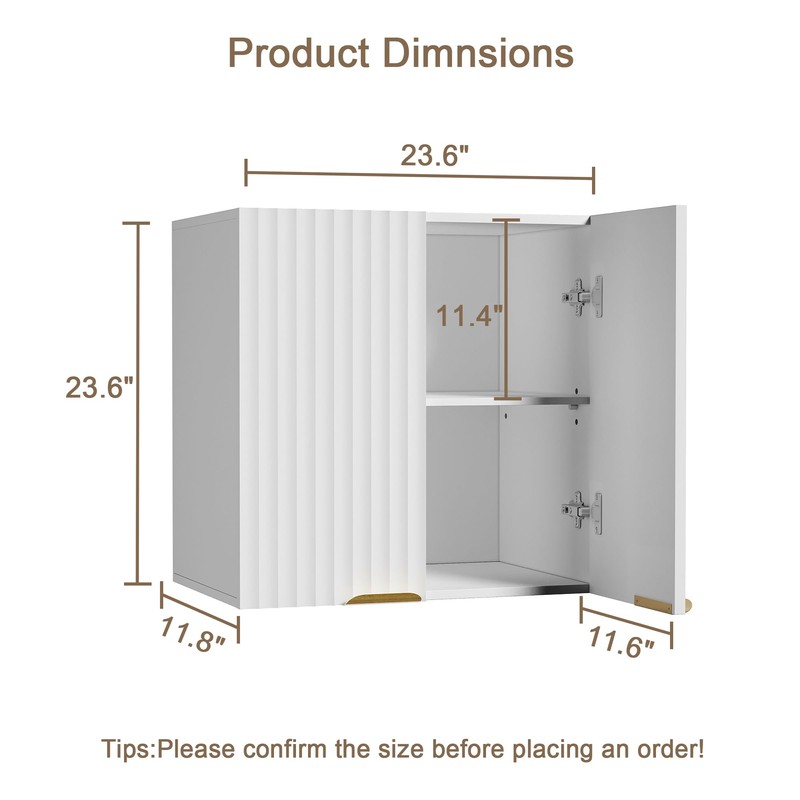 ChooChoo Bathroom Wall Cabinet, Kitchen Storage Cupboard Cabinet with 2