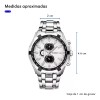 Reloj De Cuarzo Para Hombre Curren Modelo 8023 Silver White