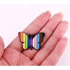 Rainbow Butterfly Enamel Brooch Pin Butterfly Cute Enamel Pins Lapel