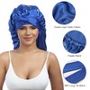Coubeau Long Satin Bonnet Sleep Cap - Silk Hood for