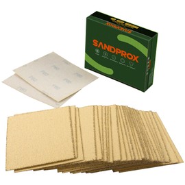 SANDPROX 1/4 Sheet Sandpaper 4.5 x 5.5 Inch Palm Sander Paper 30PCS 60 Grit Sanding Sheets for Palm Sanders Sand Paper for Woodworking,Automotive,Metal