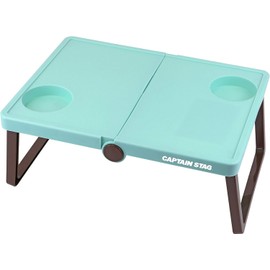 Captain Stag UM-1907 CS Charman Table, B5 Storage, Lightweight, Mint Green