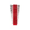 TEKTON Stubby Combination Wrench Set with Modular Organizers, 14-Piece (6-19