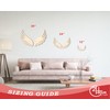 Unfinished Wood Angel Wings Shape Craft up to 46" 4"