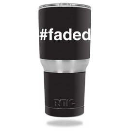 MightySkins Skin Compatible with RTIC Tumbler 30 oz (2016) – Faded | Protective, Durable, and Unique Vinyl Decal wrap Cover | Easy to Apply, Remove, and Change Styles | Made in The USA