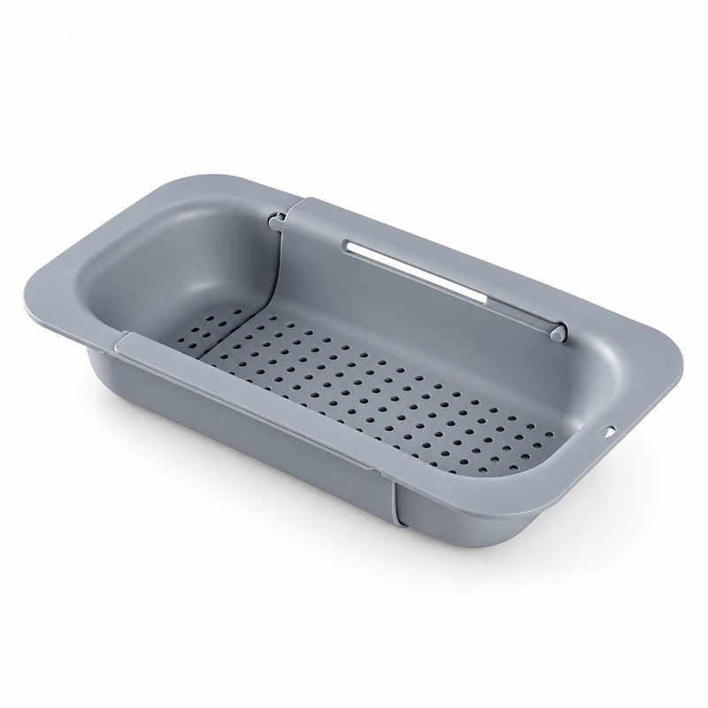 Expandable Sink Colander for Washing & Draining – Adjustable Strainer