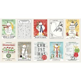 Riley Blake White As Snow Collection by J. Wecker Frisch, Premium Quilting Fabric, Perfect for Quilting, Crafting, Sewing Projects and More… (Hand Washed Patch Panel)