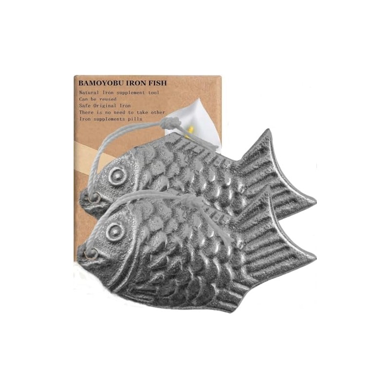 Iron Fish 2 unidades – Hierro natural para cocinar, vegano
