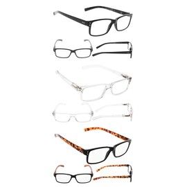Reading Glasses 6-Pack Spring Hinges Includes Sunshine Readers