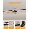 Leadzon Battery Operated Wall Sconces Set of 2 Black, Wireless