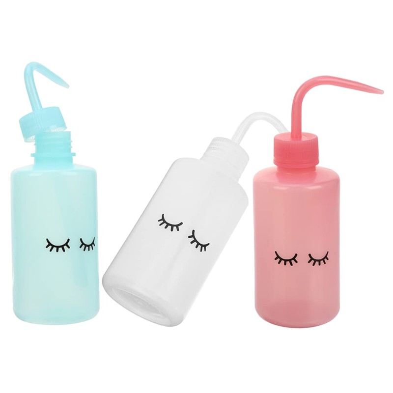 Baluue 3sets Eyelash Water Bottle for Extensions 250ml Squeeze Bottle