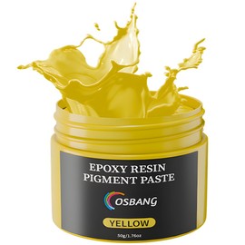 OSBANG Yellow Pigment Paste for Epoxy Resin, 1.76oz/50g Epoxy Resin Color Pigment, Opaque Resin Dye, Resin Dye for Art Making