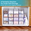 Vtopmart 2 Pack Small Clear Stackable Storage Drawers,Acrylic Bathroom Makeup