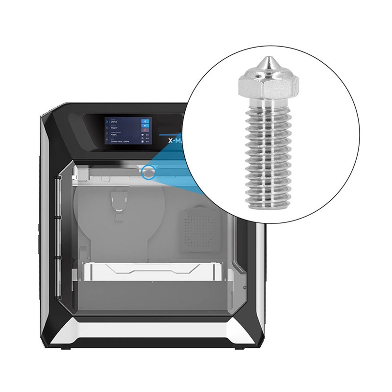 5Pcs 3D Printer Nozzles Set Stainless Steel 1.75mm 0.4mm Brass