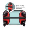 Travel Luggage Cover Spandex Blue Suitcase Protector Bag,Black Letter M