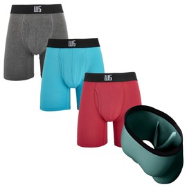 Warriors & Scholars | Boxer Briefs With Pouch | Mens boxer briefs | Boxer briefs for men pack of 4 | Modal Mens underwear | Mens boxer briefs underwear | Mens underwear boxer briefs, Pack MB7P108, XL