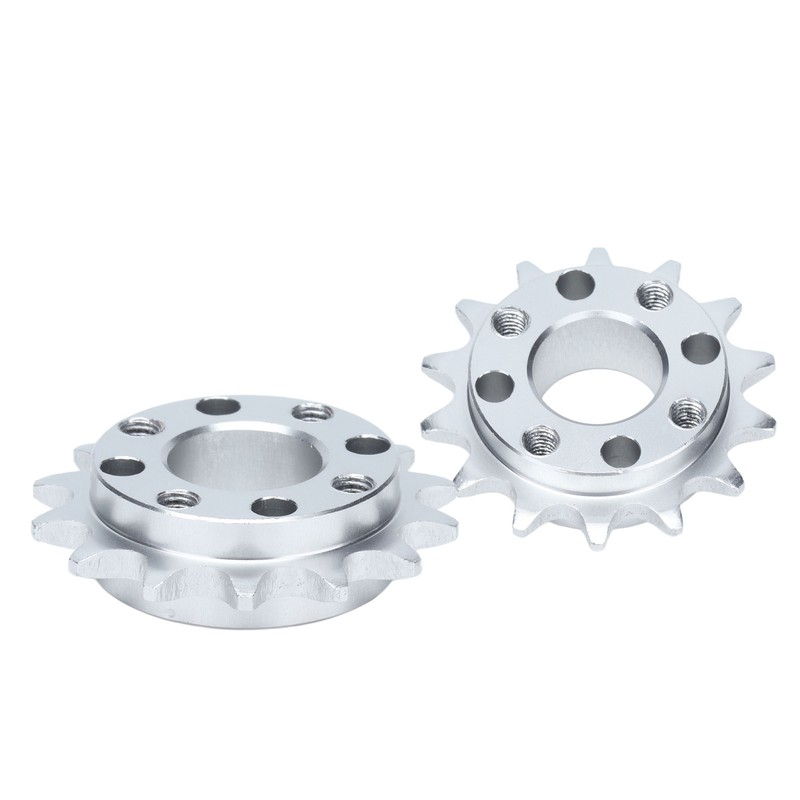 2Pcs Sprocket Gear Aluminum Anodic Oxidation Gears for Robots Machinery