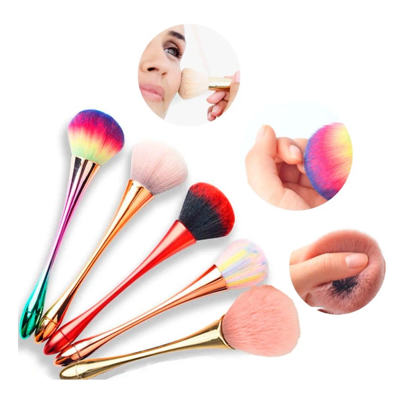 Brochas Para Maquillaje Rubor Polvo + Mini Brocha Diagonal F