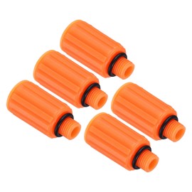 PATIKIL Air Compressor Oil Cap Plug, 5 Pcs 9mm Replacement Oil Fill Breather Vent Cap for Common Air Compressor, Yellow
