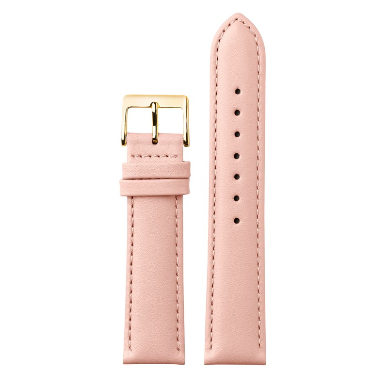 MARCHEL Smooth Leather Genuine Leather LLB Clasp in Gold Leather