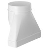 Steinberg14 White 220x55mm - Ø 125mm Flat Channel to Round