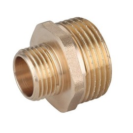 1 x 3/4in BSP Male Thread Pipe Reducer Nipple Brass Fittings Couplings