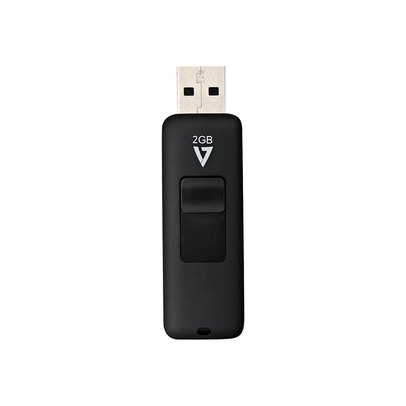 V7 2GB USB 2.0 Flash Drive with Retractable USB Connector