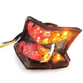 VRWEARE Motorcycle Tail Light LED Integrated Turn Signal Blinker Smoke Lens Compatible with Ninja 400 650 Z650 Z900 EX650 ZH2 2020-2023