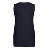 Ulla Popken Women's V-Neck Relaxed Sleeveless Cotton T-Shirt, navy blue