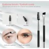 Brocha Doble Para Ceja Cepillo Pestañas 2 Cabezas Maquillaje