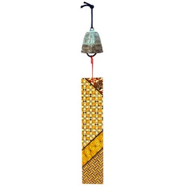 Odawara Wind Chime, Brass Hanging Bell Wind Chime, Includes Parquet Strip
