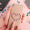 sourcing map 50 Pcs Acrylic Flat Back Rhinestones 12mm Square