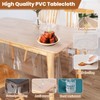 KATIMI PVC Clear Table Protector, 137 × 198cm Transparent Table