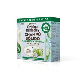 Original Remedies champú sólido hidratante de coco 60 g