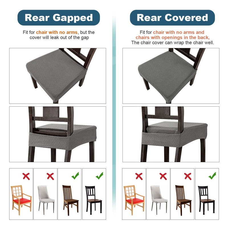 Genina Waterproof Seat Covers for Dining Room Chair Covers Waterproof