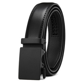 CHAOREN Leather Boys Belt, Dress Kids Belt with Ratchet Buckle Width 1", Adjustable for Formal Wear and School Uniforms