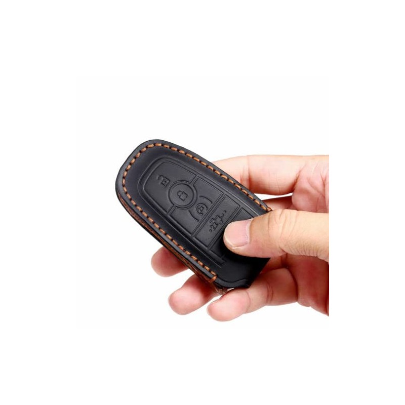 Leather Key Cover Remote Fob Case Holder Fit For 2017-2021