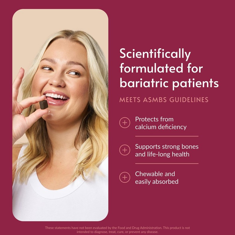 Bariatric Advantage Calcium Citrate Chewy Bites 500 mg - Highly