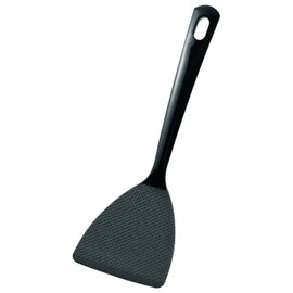 Akebono Sangyo CH-2104 Black Spatula, Made in Japan, Easy to Reap, Can Be Used on Fluorine Frying Pans, Double Embossing, Magic Spatula
